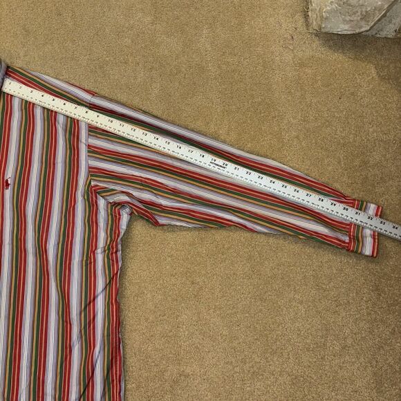 Vintage Polo Ralph Lauren Button Down Shirt Men’s Size XL Blake Multi Striped - Picture 5 of 7